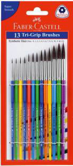 Picture of Faber Castell - Set of 13 Tri Grip Round Brushes