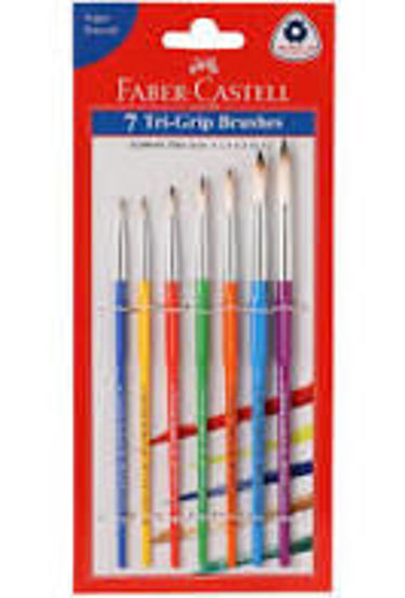 Picture of Faber Castell - Set of 7 Tri Grip Round Brushes