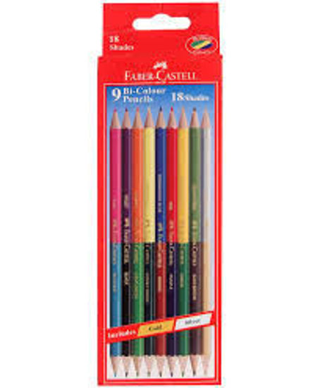 Picture of Faber-Castell Pencil -9-  Bi-Colour - 18 shades