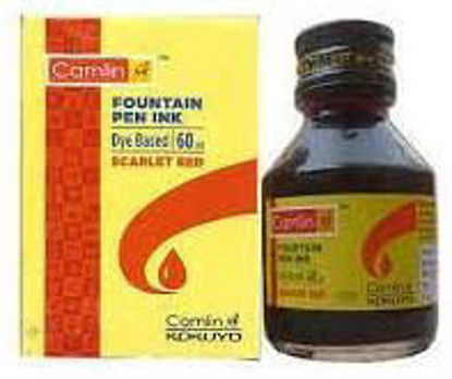 Picture of Camlin Fountain Pen Ink Red ( 60 ml)
