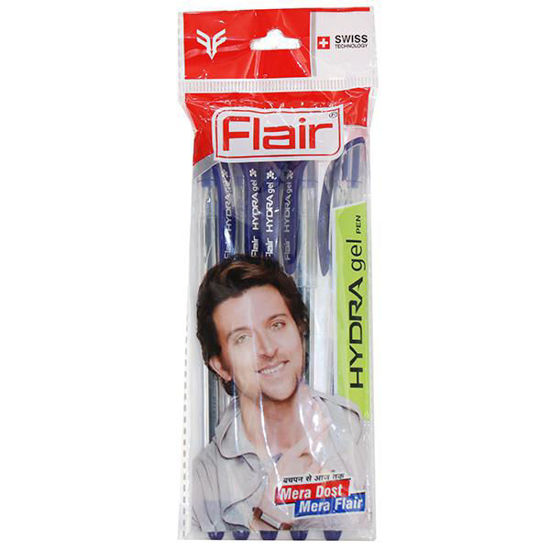 Picture of Flair Hydra Gel Blue Pen Pack of 5 Pc