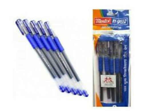 Picture of Montex Hy speed Blue Gel Pen Pack Of 5 Pc
