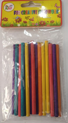Picture of Craft Flat Tip Multi-Colour Sticks Small Size