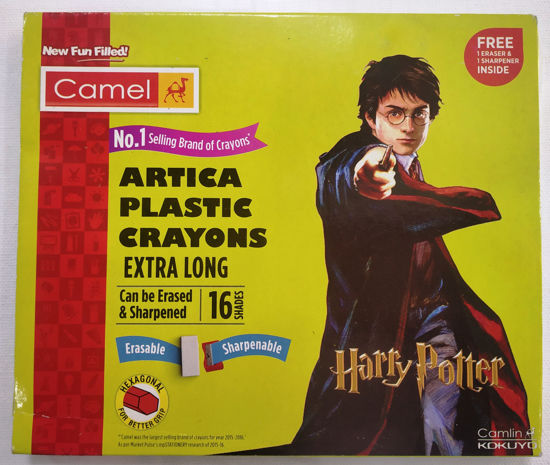 Picture of Camel Artica Plastic Crayons  Extra Long - 16 Colours