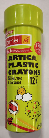 Picture of Camel Artica Plastic Crayons 12 Colours Box