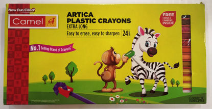 Picture of Camel Artica Plastic Crayons 24 Colours