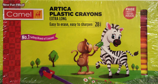 Picture of Camel Artica Plastic Crayons 28 Colours