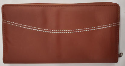 Picture of Leather Cheque Holder - Brown - Superior Quality- 2