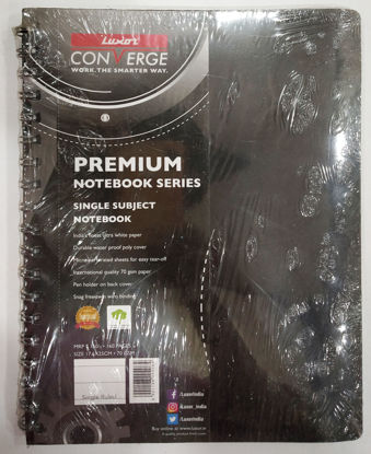 Picture of Laxor Converge Spiral Single Ruled Notebook - 17.6 X 25 cm -160 Pages