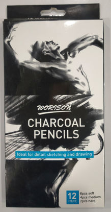 Picture of Worison Charcoal Pencils - 12 Pieces