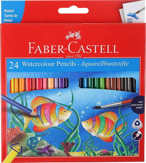 Picture of Faber Castell 24 Shades Watercolour Pencil