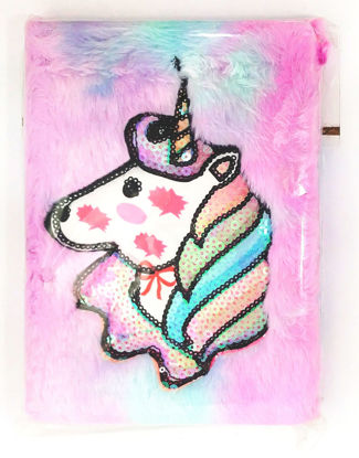 Picture of Unicorn Rainbow Magenta- - A5 Diary