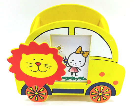 Picture of Car Shape Pen Stand - Yellow