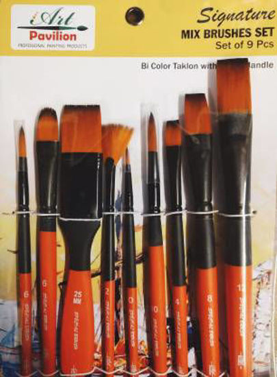 Picture of Art Pavillion Signature  Mix Brush  Set - Pack of 9 Pc