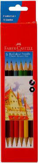 Picture of Faber-Castell Pencil - 6 - Bi-Colour 12 shades