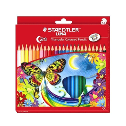 Picture of Staedtler Luna triangular colour pencils 24 shades