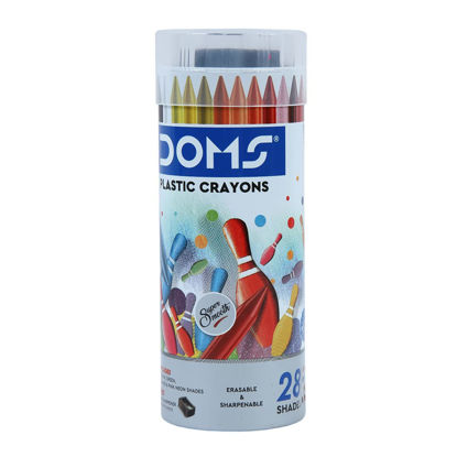 Picture of Doms Plastic Crayons 28 Shades