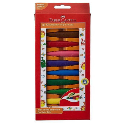 Picture of Faber Castell 10 Grip Erasable Crayons