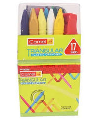 Picture of Camel Triangular Plastic Crayons 17 Colours