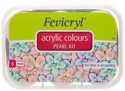 Picture of Fevicryl Acrylic Pearl colour-6 Shades