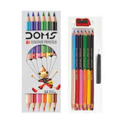 Picture of Doms Pencil Bicolour (Pack of 6) - 12 shades