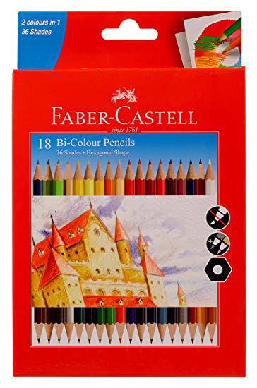 Picture of Faber-Castell Pencil - 18 - Bicolour - 36 shades