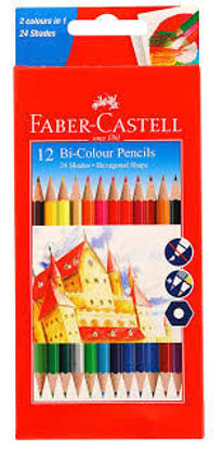 Picture of Faber-Castell Pencil - 12 - Bicolour - 24 shades