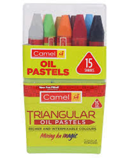 Picture of Camel Triangular Oil Pastel - 15 Shades