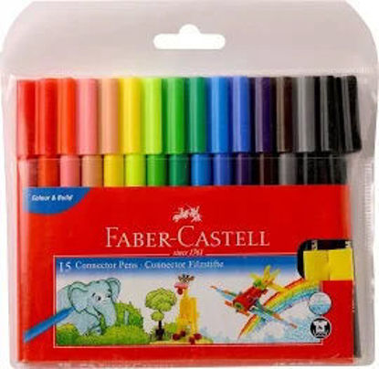 Picture of Faber Castell 15 Colour Connector Pens
