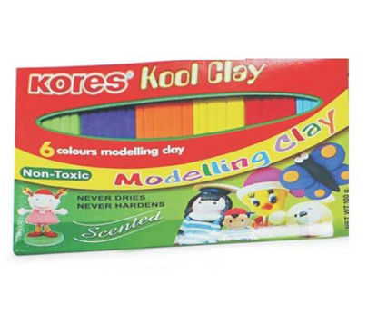 Picture of Kores Kool Tooz Modelling Clay  50 gms - 6 Colour Pack