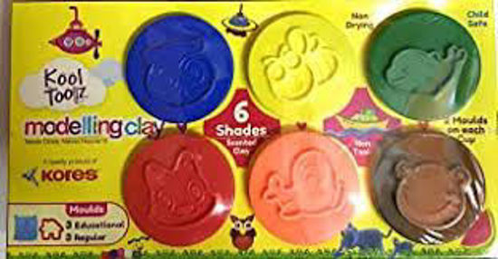 Picture of Kores Kool Tooz Modelling Clay  With 6 Moulds