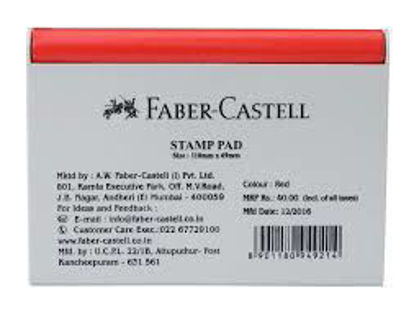 Picture of Faber Castell Stamp Pad Red (110 mm X 69mm)