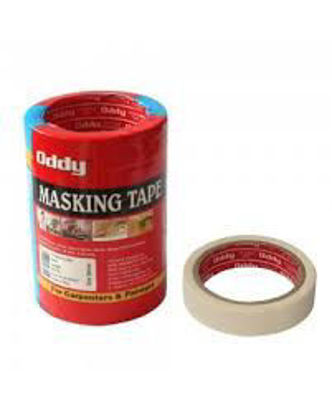 Picture of Oddy Masking Tape 24mm(1.0 inch)- 20 meter - Pack of 6 Rolls