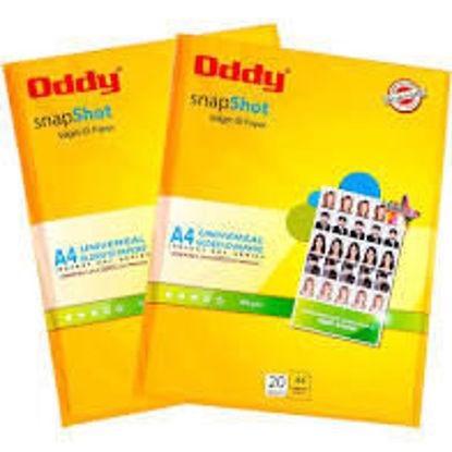 Picture of Oddy A4 Size Snapshot Coated Glossy Inkjet ID Paper 180 GSM (50 Sheets)