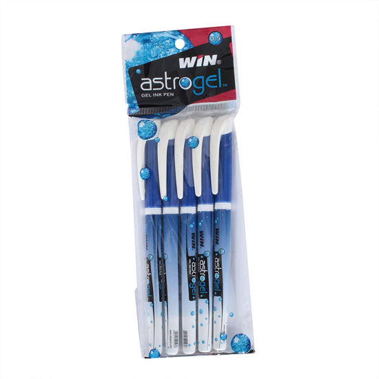 Picture of Astro Blue Gel Pen Pack of 5 Pc