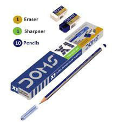 Picture of Doms Extra Dark X1 Pencils - Pack of 10 Pc.