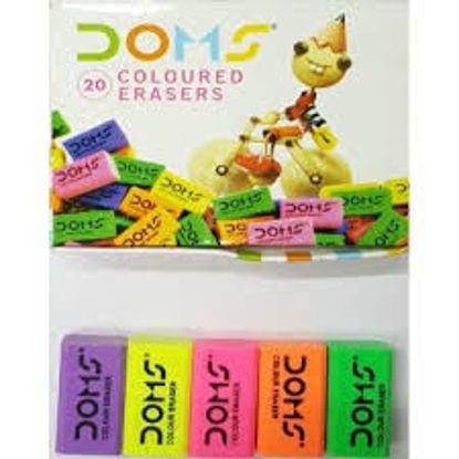 Picture of Doms Coloured Eraser (Pack of 20 Pc.)