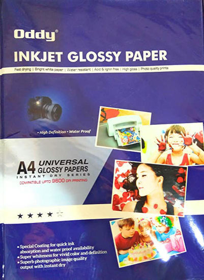 Picture of Oddy A4 Inkjet - Universal Glossy Paper - 130 GSM - 50 Sheets