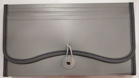 Picture of Grey Pouch with Multiple Pockets or Flaps