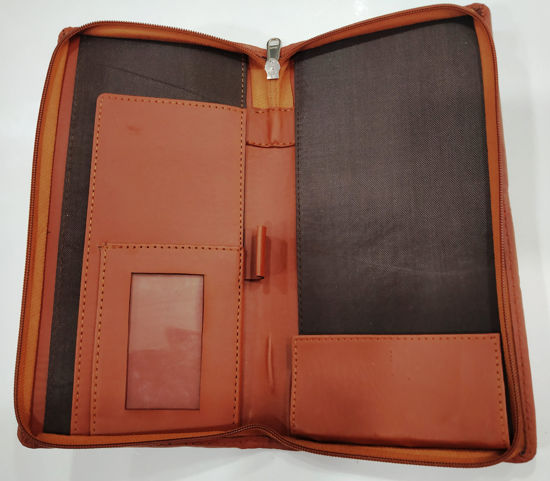Picture of Leather Cheque Holder - Brown - Superior Quality- 2_1