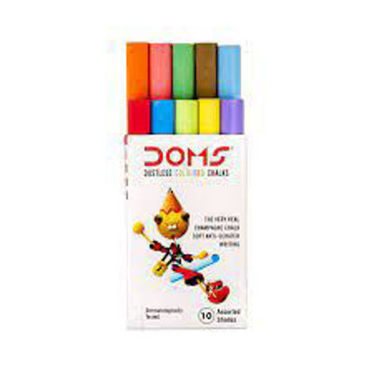 Picture of Domes Dustless Coloured Chalk  - Pack of 10 Pc.