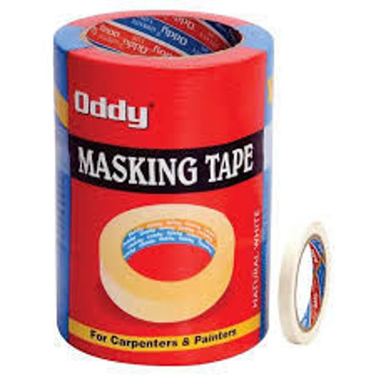 Picture of Oddy Masking Tape 18mm(0.75 inch)- 20 meter - Pack of 8 Rolls