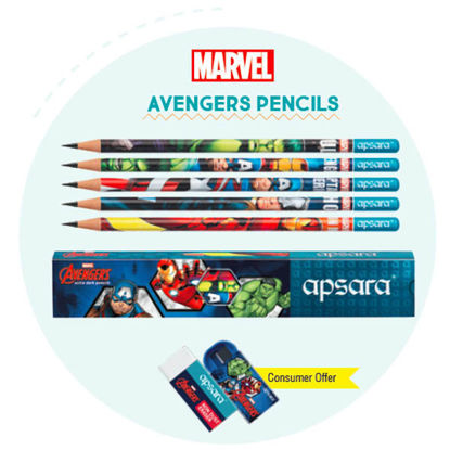 Picture of Apsara Marvel Avengers Pencils (10 pc pack)