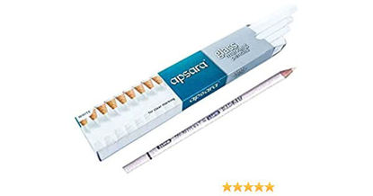 Picture of Apsara Glass Marking Pencils (10 pc pack) White Colour