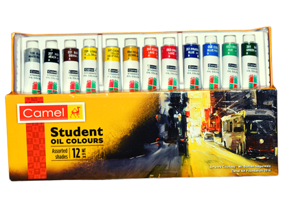 Picture of Camel Student Oil Colours – 12 Shades – 9ml