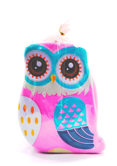 Picture of Piggy Bank - Owl Shape - Pink