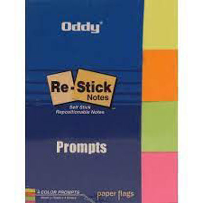 Picture of Oddy Paper Flags (Sticky Notes) : 25 mm X 75 mm X 4 colours(50 X 4 = 200 Sheets)