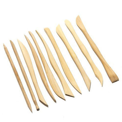 Picture of Wooden Clay Modeling Tools for Ceramics