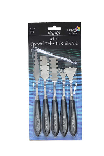 Picture of BRUSTRO Artists ’ Special Effects Palette Knives (Set of 5 - Spetula)