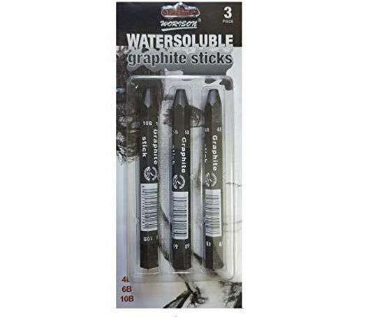 Picture of Worison Water Soluable Graphite Sticks - Pack of 3